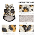 thumbnail image 2 of Pet Winter Coat Snow Zipper Clothing Cold Weather Dog Vest Warm Puppy Coat Leopard, 2 of 8