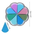 thumbnail image 2 of Uxcell Craft Ink Pad, Petal Shape Rainbow Finger Stamp Ink Pads Rubber DIY Washable Pigment for Stamping Card Making Scrapbooking  Painting, Multicolor, 2 of 6