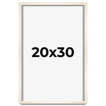 20x30 Frame White Wheat Solid Wood Picture Frame | Moulding Width 0.75 Inches | Interior Depth 0.5