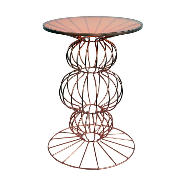 BenJara Dazzling Orianne Side Table With Spherical Base