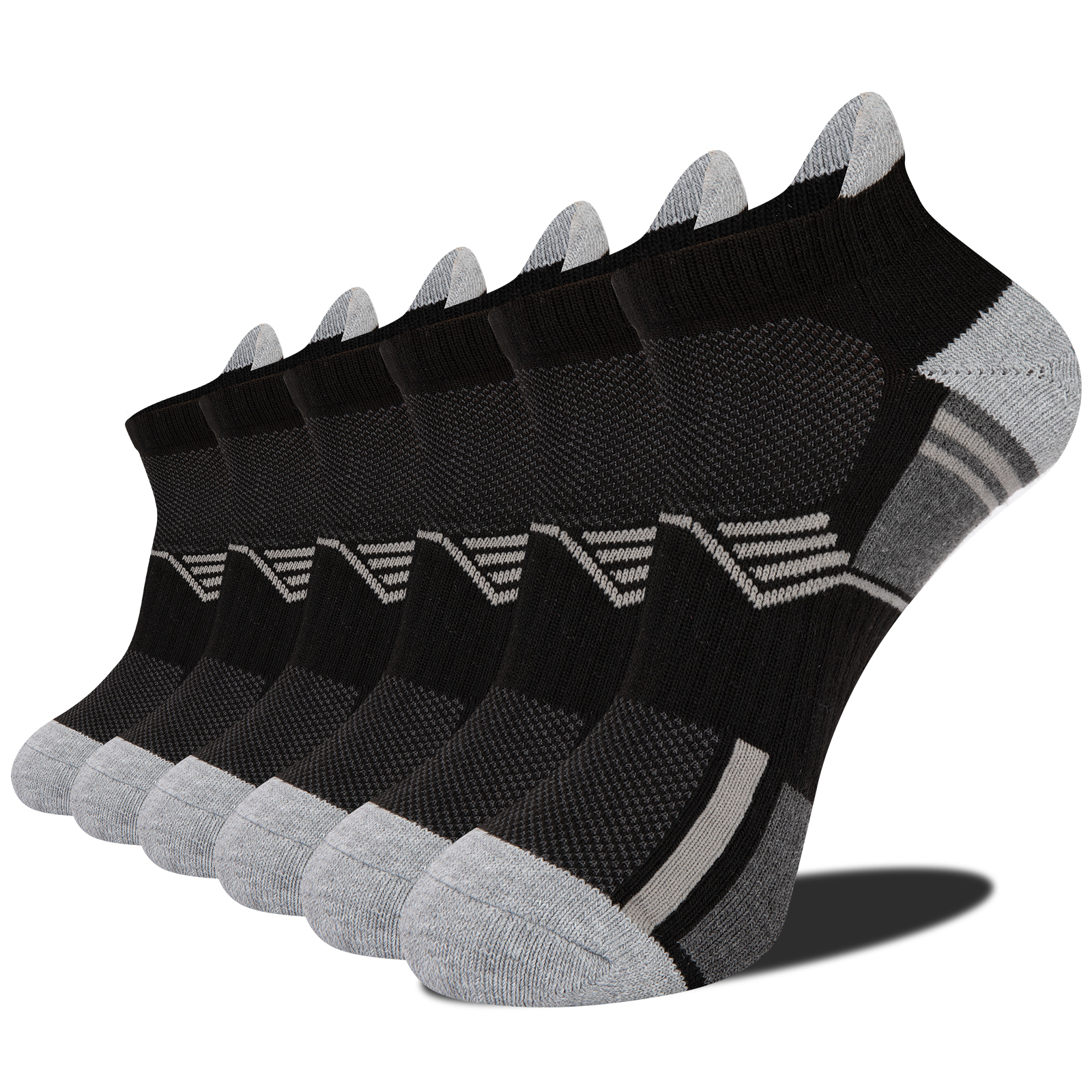 EALLCO Mens Ankle Socks Low Cut Cushioned Socks for Men Work Socks 6