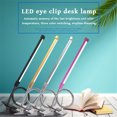thumbnail image 3 of Monstrate USB LED Clip Luz de lectura Regulable Protección ocular Lámpara de escritorio para dormitorio Sala de estudio Iluminación y accesorios Oro, 3 of 6