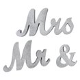 thumbnail image 4 of Letras Decorativas De Boda, Mr Mrs Sign Decoración Vintage Gran Regalo Hermosa Caligrafía Diseño Separado Para Festivales Compromisos Fiesta De Aniversario ANGGREK No, 4 of 7