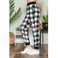 thumbnail image 3 of Celeste Design Women's Stretch Sweatpants S-3X Jogger Pants in Plaid and Animal Print, 3 of 5