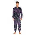 thumbnail image 3 of FORMRS Onesies Pajama for Adults Unisex Hoodie Winter Jumpsuit One Piece Sleepwear, Sizes S-2XL, Roses and Pearls, 3 of 7