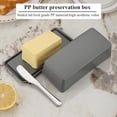 thumbnail image 3 of shiyou-Butter Dish with Lid for Countertop, Butter Crock with Stainless Steel Multipurpose Butter Knife, Butter Container, Kitchen Gift for Wife, Mother, 3 of 4