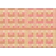 thumbnail image 1 of Ahgly Company Indoor Rectangle Patterned Construction Cone Orange Area Rugs, 3' x 5', 1 of 1