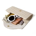 thumbnail image 2 of Bolso Noche Tipo Clutch Diagonal Con Un Hombro para Mujer Elegante Adornado Con Perlas Paja Irregulares (blanco) Blanco, 2 of 6