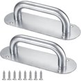 thumbnail image 1 of 2pcs Door Handles, Pull Push Door Handles With Back Plate,heavy Duty Pull Handles Hardware, 1 of 4