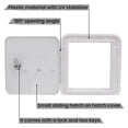 thumbnail image 3 of Cable Compartment Door, Lightweight RV Cord Hatch Lock Screw Installation with 2 Keys for Protecting Power Wires Plugs, 3 of 7