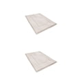 thumbnail image 4 of Advancent Alfombra de baño suave y absorbente para secado rápido y limpieza fácil lavable a máquina Blanco 40*60cm 2Conjunto, 4 of 6