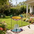 thumbnail image 5 of Hanging Solar Bird Bath Fountain, Solar Powered Cascading Outdoor Water Fountain, Hanging Bird Bath with Water for Outdoors Garden Patio Backyard Lawn Decor, 5 of 6
