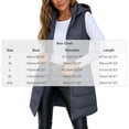 thumbnail image 3 of Turilly Womens Mid-Length Puffer Vests Sleeveless Hooded Down Jacket Fall Winter Casual Loose Outerwears with Pocket, 3 of 6