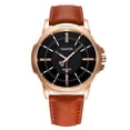 thumbnail image 1 of Mirar Moda de negocios Relojes para hombres Reloj de cuarzo Reloj de pulsera con banda de cuero Relojes de vestir 1 1, 1 of 5