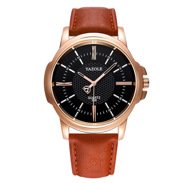 Mirar Moda de negocios Relojes para hombres Reloj de cuarzo Reloj de pulsera con banda de cuero Relojes de vestir 1 1