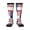 3 Black, variant on Knee High Socks for Women Virginia Texas Flag Long Tube Sock Uniform Socks