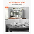 thumbnail image 2 of KFFKFF Document Divider, 36 Sections Office Postbox with Modifiable Racks, Timber Post Sorter Medium Density Fiberboard for Office, Home, Classroom Storage of Files, Documents, Papers, in White, 2 of 9
