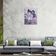 thumbnail image 4 of Farmhouse Butterfly Wall Art Purple Bathroom Wall Decor Butterfly Lily Flower Pictures Canvas Prints Framed Modern Just Breathe Painting Artwork for Bedroom Living Room Kitchen Dining room 12"x16", 4 of 6