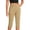 Khaki_001, variant on Domuza Capri Pants for Women Casual High Waist Stretch Golf Pant New Fashion Workout Yoga Work Business Capris with Pockets Dark Gray XL