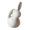 thumbnail image 2 of Estatuilla de Cerámica Moderna, Estatua de Pascua, Estantería para , Manualidades Decorativas, , 5,6x8,5 Estatuilla BLESIY Escultura de estatuilla de conejo, 2 of 8