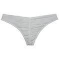 thumbnail image 2 of Men's Mini Briefs Shiny Spandex Underwear Lining Stretchy Sexy Micro Boxer Pouch Bikini Bodywear Off-white-XL, 2 of 3