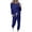 Blue, variant on 2 Piece Sets for Women Fall Plus Two Piece Pants Outfits for Women Women's Classic Print Long Sleeve Sport Pullover And Pants Set my orders