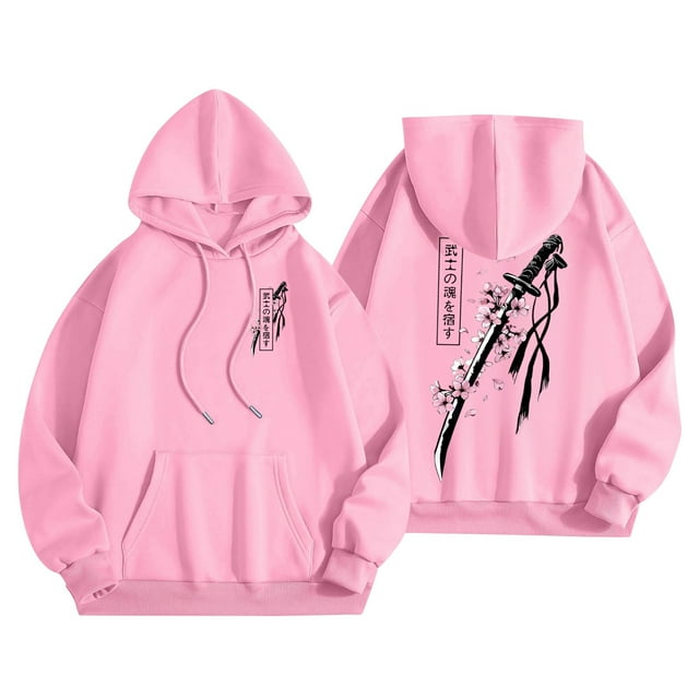 Sweat à Capuche à Manches Longues Imprimé Double Lettre Automne Hiver avec Poche avant pour Sorties Décontractées