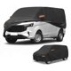 thumbnail image 1 of Funda para auto impermeable para todo clima, protección exterior contra el sol y la lluvia, con tiras reflectantes, negra para Ford Transit, 1 of 7