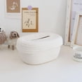 thumbnail image 6 of Tissue Basket Storage Box Cotton Rope Tissue Holder Storage Container with Lid, 6 of 20