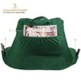 thumbnail image 5 of Nestl Backrest Reading Pillow, Bed Rest Pillow with Arms for Sitting In Bed, Shredded Memory Foam Back Support Pillow, Hunter Green, 5 of 8