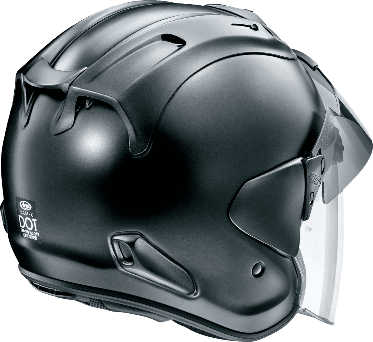 Arai Ram-X Solid Open Face Motorcycle Helmet (M2020D) Black Frost XS