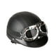 thumbnail image 1 of Moto Scooter cara abierta medio casco de cuero con visera UV, 1 of 8
