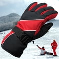 thumbnail image 2 of Gants de Ski de Snowboard pour Hommes Résistants au Vent et Résistants à l'Eau (Rouge), 2 of 5
