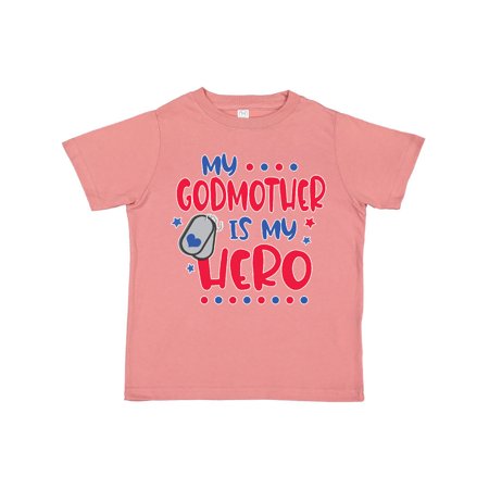 

Inktastic Memorial Day My Godmother is My Hero Gift Toddler Boy or Toddler Girl T-Shirt