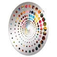 thumbnail image 2 of Designart "Pop Art Kitchen Tools I" Utensils Spiral Dot Round Wall Mirror - Food & Beverage Oval Printed Decorative Mirror - Multiple Color Options, 2 of 5