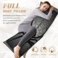 thumbnail image 4 of Naloa Black Spiders Super Soft 20x60 Body Pillow Case,Long Side Hidden Zipper（PILLOWS ARE NOT INCLUDED）, 4 of 6
