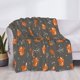 thumbnail image 3 of Fotbe cute fall fox leaf Manta de Franela con Estampado, Manta Ultrasuave para Cama, Sofá, Auto, Hipoalergénica y Antibolitas-60"x50", 3 of 6