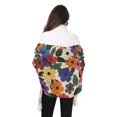 thumbnail image 4 of FORMRS Womens Scarf Winter Soft Long Big Warm Shawls Wrap Tassel Scarves, Large Colorful Flowers Pattern, 4 of 9