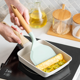 thumbnail image 3 of Pala para freír de silicona con mango de madera, sartén antiadherente, pala especial, olla de jade, pala resistente a altas temperaturas, pala para freír en la cocina, 3 of 5