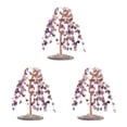 thumbnail image 1 of Decodeary Exquisite Tree Decoration - Good Wishes And Meaningful Home Or Office Ornament Safe Tree Desktop Purple 3Set, 1 of 6