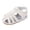 White, variant on Baby Boys Girls Sandals Close Toe Cut out Rubber Sole Outdoor Non Slip Slides Lightweight First Walking Summer Shoes Brown Size 4 Infant