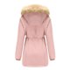 thumbnail image 4 of Puntoco - Abrigo largo cálido para mujer, con capucha, cuello, chaqueta, parkas de invierno delgadas, abrigos Puntoco Puntoco-2039, 4 of 8