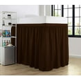 thumbnail image 3 of College Dorm Bedskirt - Ruffled Dorm Bedskirt for Dorm Bed - Twin XL Size - 100% Microfiber - 56" Drop - Twin XL - Chocolate Solid., 3 of 8