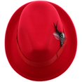 thumbnail image 3 of Stylish Men's Fedora Hat Warm Felt Jazz Cap Lightweight Durable Chic Design Party Wedding Date Accessory Everyday Wear, 3 of 4