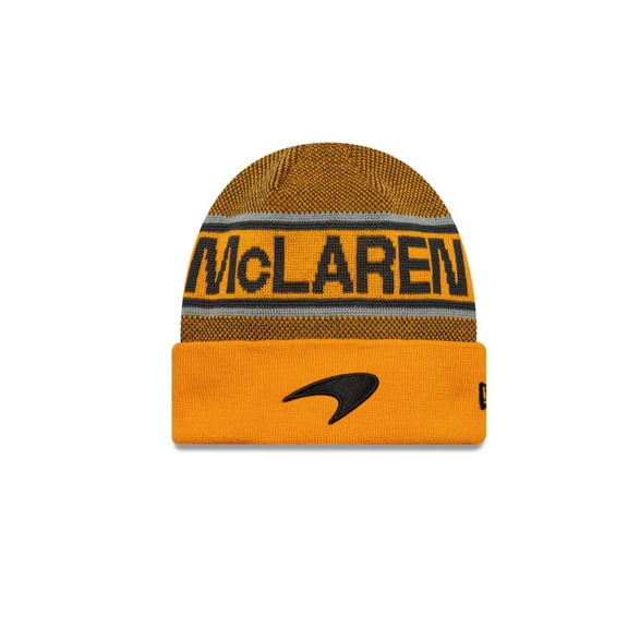 McLaren F1 2025 Team Cuff Beanie Hat Orange