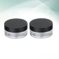 thumbnail image 3 of EeaseCA 2pcs 10g Empty Powder Case Round Elastic Mesh Loose Powder Container Makeup Case with Powder Puff (Black), 3 of 7