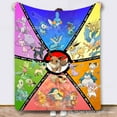 thumbnail image 4 of Pokemon Soft Warm Super Cozy Lightweight Fashion Funny Bedding Fleece Throw Blanket for Couch Sofa Bed Home Living Room Bedroom Gift for Women Men Boys Girls Teens, 4 of 16