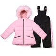 thumbnail image 1 of Girls Core Puffer Snowsuit, Blush, 3T, 1 of 2