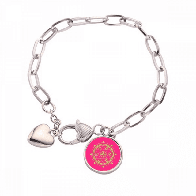 Mousse Superbe Symétrie Coeur Chaîne Bracelet Bijoux Charme Mode