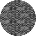thumbnail image 1 of Ahgly Tapis Rond Lavable en Machine Intérieur Transitionnel Gris, 7 Pieds Rond, 1 of 7